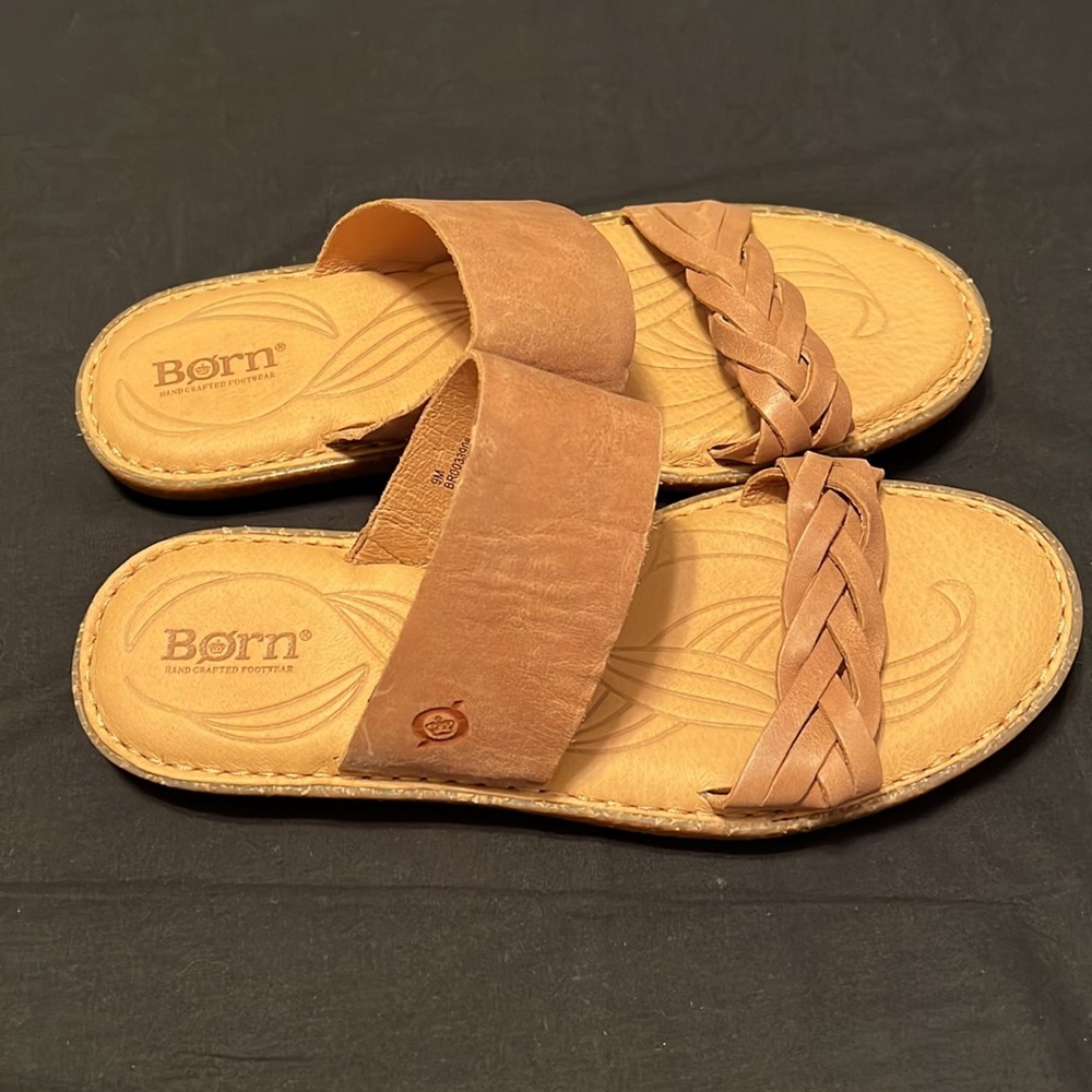 Born Morena Brown Leather Sandal - Picture 2 of 6